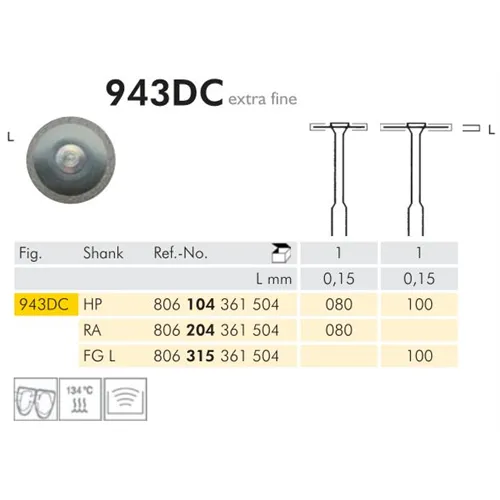 MEISINGER RA DIAMANT SCHIJF 943DC080 (1st)