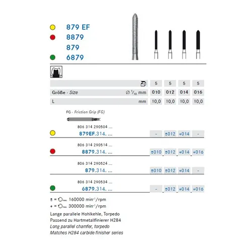 KOMET FG DIAMANT 6879/012 (5st)