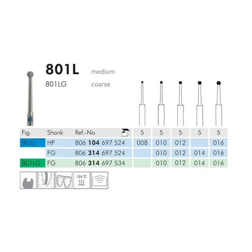 MEISINGER FG DIAMANT 801LG010 (5st)