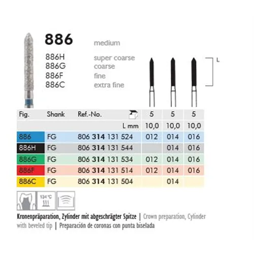 MEISINGER FG DIAMANT 886F014 (5st)