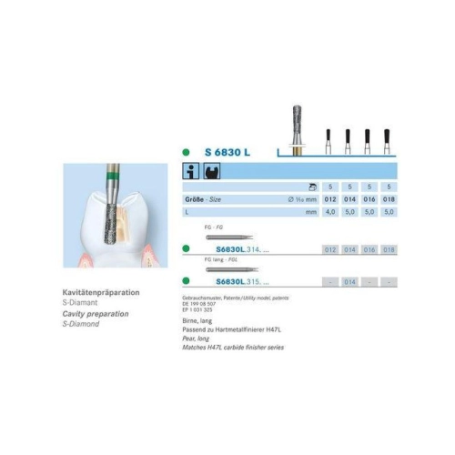 KOMET FG DIAMANT S6830L014 (5st)