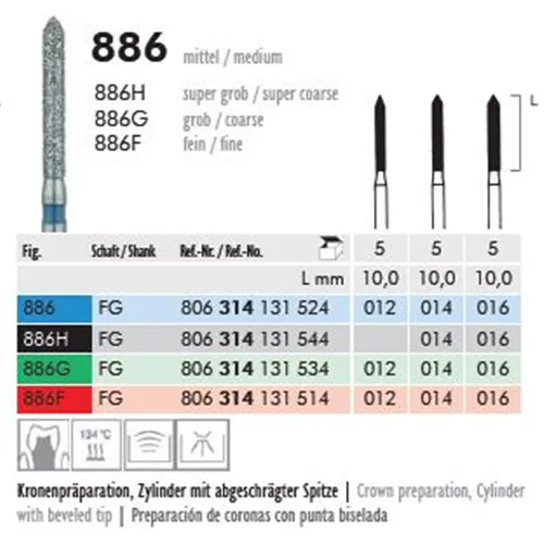 MEISINGER FG DIAMANT 886/012 (5st)