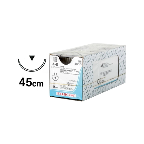 ETHICON SILK SUTURE 4-0 CUTTING 17mm 18501G (12x45cm)