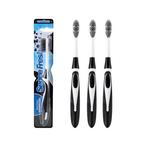 SENCEFRESH TOOTHBRUSHES BAMBOO CHARCOAL (12st)