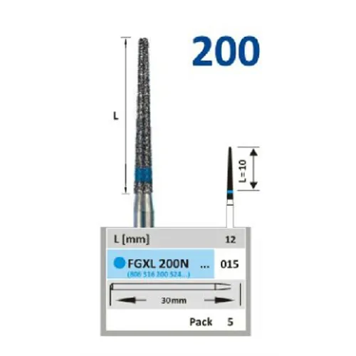 HORICO FGXL DIAMANT 200N015 EXTRA-LANG (5st)