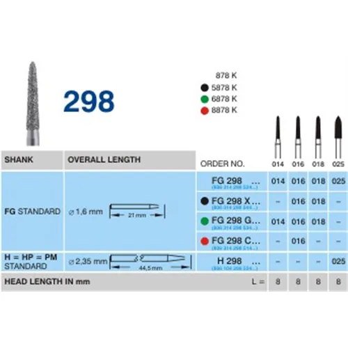 HORICO FG DIAMANT 298/018 (5st)