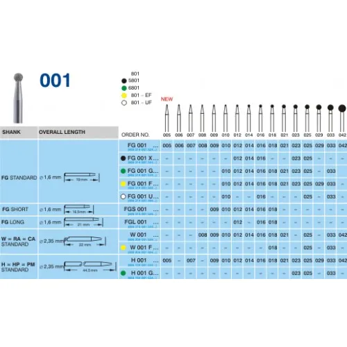 HORICO FG DIAMANT 001F023 (5st)