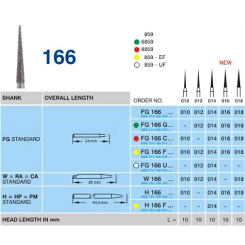 HORICO FG DIAMANT 166F010 (5st)