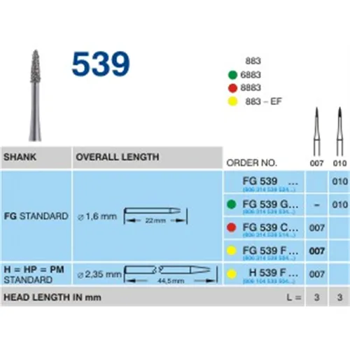 HORICO FG DIAMANT 539F007 (5st)