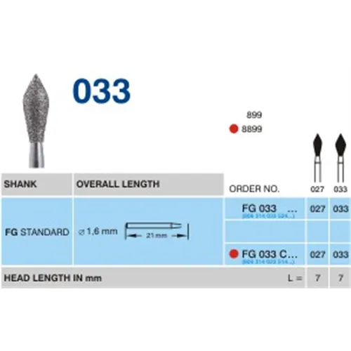 HORICO FG DIAMANT 033C021 (5st)