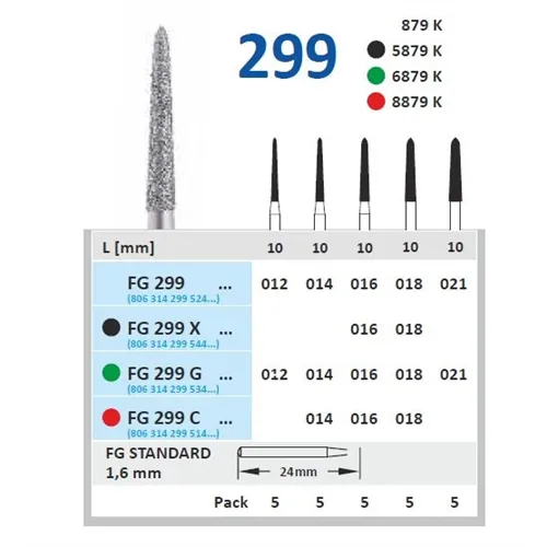 HORICO FG DIAMANT 299C016 (5st)