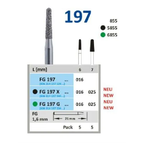 HORICO FG DIAMANT 197G016 (5st)