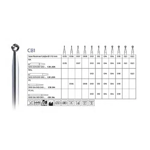 FHS RA CARBIDE CB1/018 (5st)