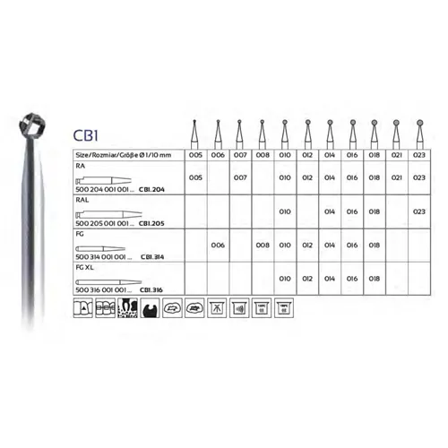 FHS FG-EXTRA LANG CARBIDE CB1S/014 (5st)