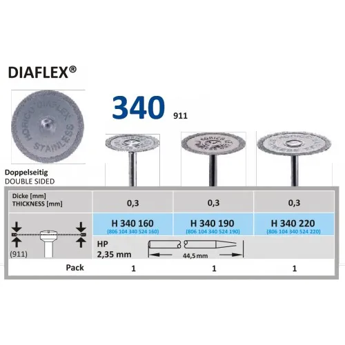 HORICO HP DIAMANT SCHIJF 340/160 (1st)