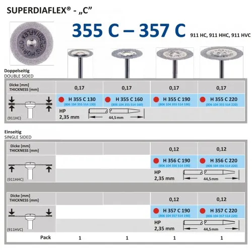 HORICO HP DIAMANT SCHIJF 355C130 (1st)