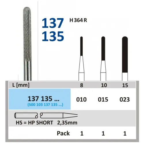 HORICO HP CARBIDE FRAIS H137135/015 (1st)