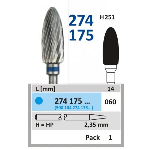 HORICO HP CARBIDE FRAIS 274175/060 (1st)
