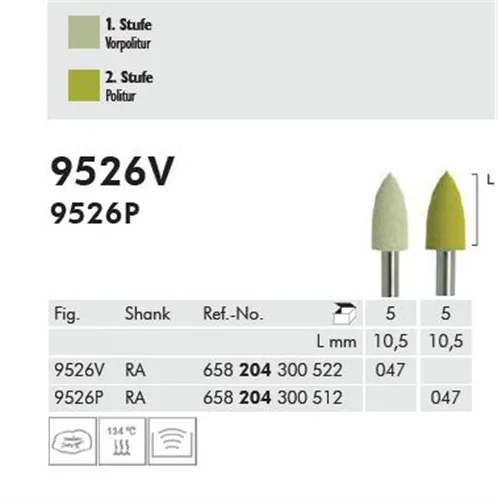 MEISINGER POLIJSTRUBBERS RA 9526P/047 GROEN (5st)