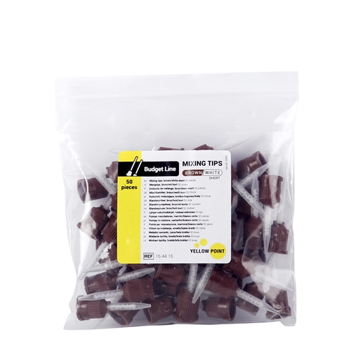 YELLOW POINT BUDGET LINE MENGTIPS BRUIN/WIT KORT (50st)