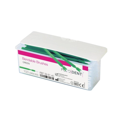 POLODENT BENDABLE BRUSHES GROEN (100st)
