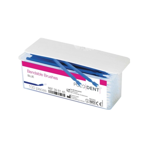 POLODENT BENDABLE BRUSHES BLAUW (100st)