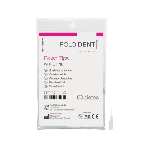 POLODENT KWASTJES WIT FIJN (60st)