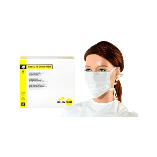 YELLOW POINT MONDMASKERS TYPE IIR MET KOORDJES WIT (50st)