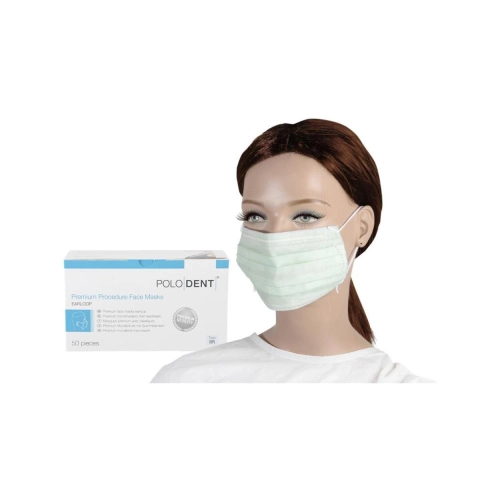 POLODENT MONDMASKERS TYPE IIR MET ELASTIEKJES GROEN (50st)