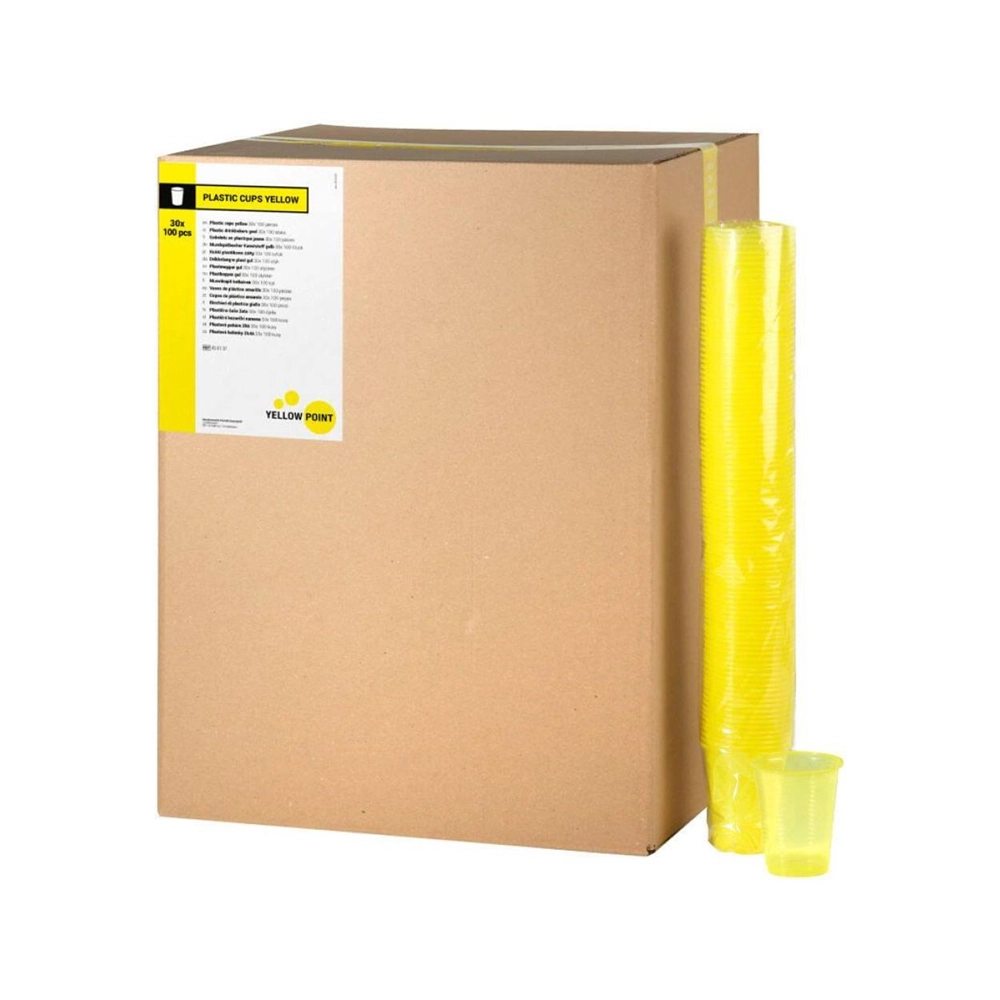 551595 - YELLOW POINT DRINKBEKERS 150cc GEEL (3000st)