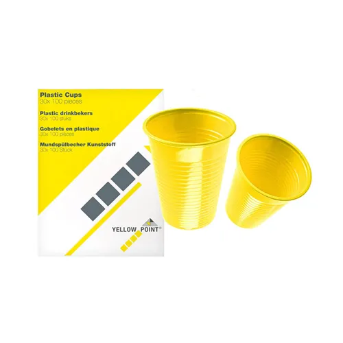 YELLOW POINT DRINKBEKERS 150cc GEEL (3000st)