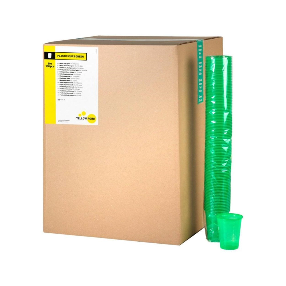 551600 - YELLOW POINT DRINKBEKERS 150cc GROEN (3000st)