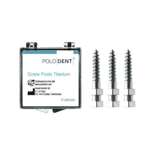 POLODENT SCREW POSTS TITANIUM M-3 9,5X1,35mm (6st)