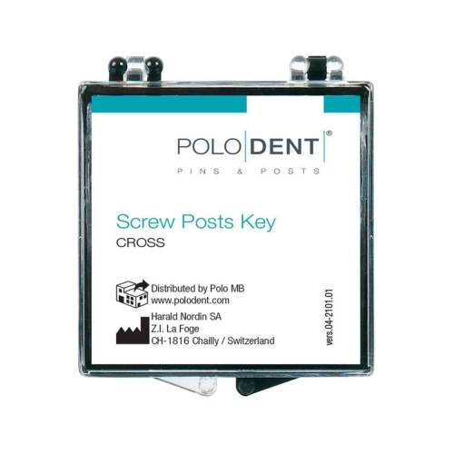 POLODENT SCREW POST SLEUTEL KRUIS (1st)