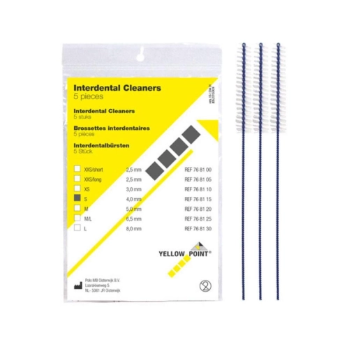 YELLOW POINT INTERDENTAL CLEANERS SMALL (4mm) (12x5st)
