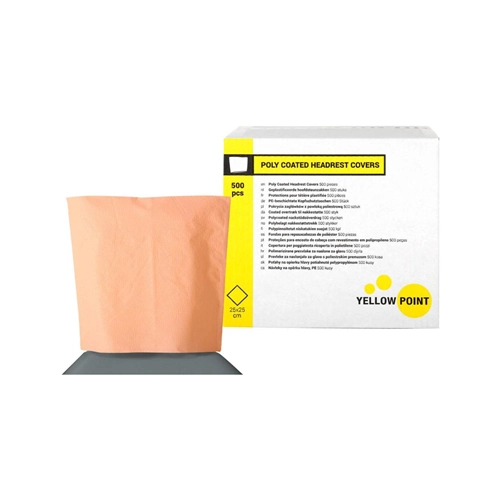 YELLOW POINT HOOFDSTEUNZAKKEN PERZIK 25x25cm (500st)