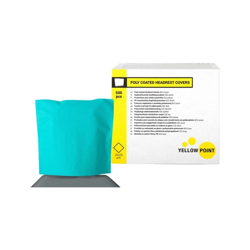YELLOW POINT HOOFDSTEUNZAKKEN AQUA 25x25cm (500st)