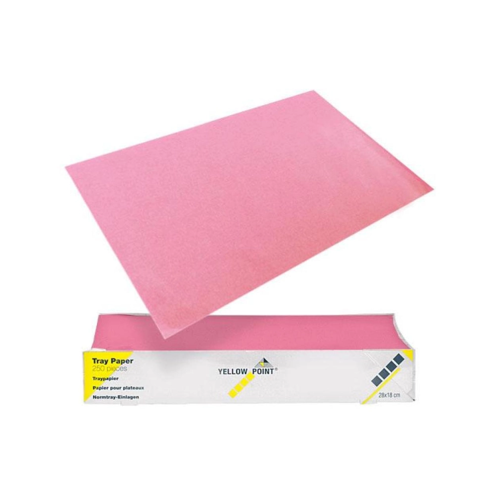 553045 - YELLOW POINT TRAYFILTERPAPIER ROZE 18x28cm (250st)