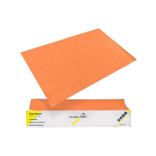 YELLOW POINT TRAYFILTERPAPIER ORANJE 18x28cm (250st)