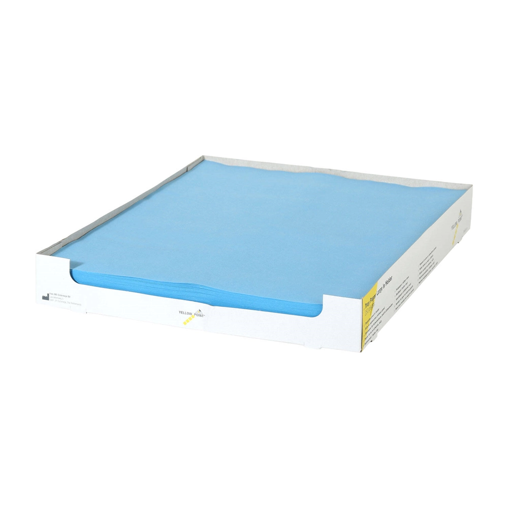 553068 - YELLOW POINT TRAYFILTERPAPIER GROOT 28x36cm BLAUW (250st)