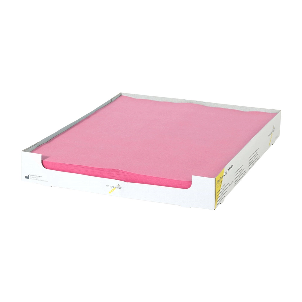 553071 - YELLOW POINT TRAYFILTERPAPIER GROOT 28x36cm ROZE (250st)