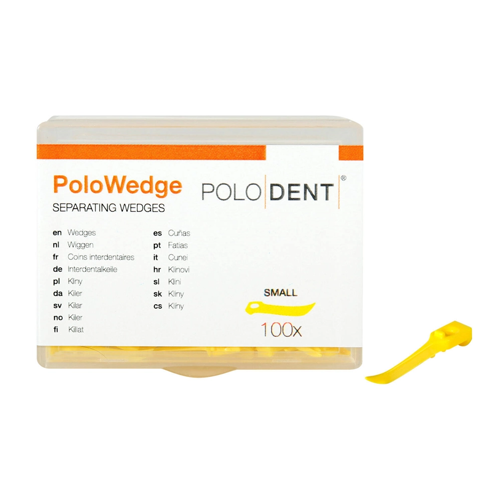 553152 - POLODENT POLOWEDGE GEEL SMAL (100st)