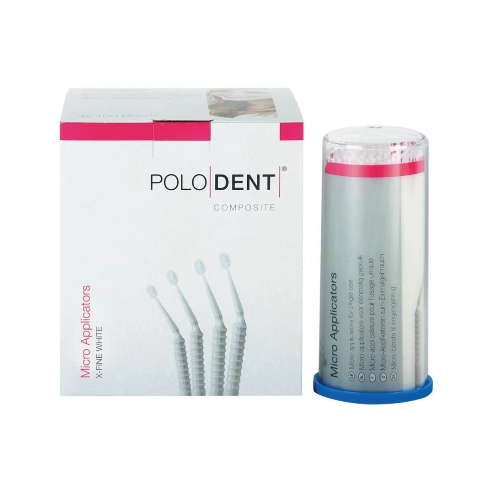 553655 - POLODENT MICRO APPLICATORS X-FIJN WIT (4x100st)