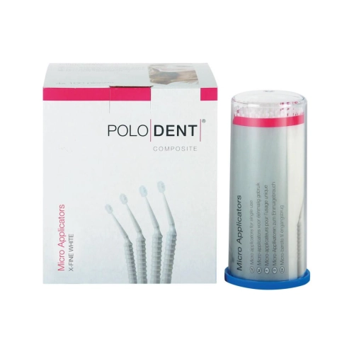 POLODENT MICRO APPLICATORS X-FIJN WIT (4x100st)