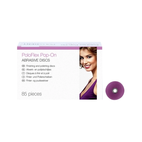 POLODENT POLOFLEX POP-ON POLIJSTSCHIJFJES MEDIUM 14mm (85st)