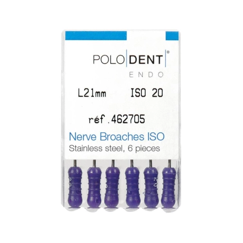POLODENT EXTIRPATIENAALDEN 21mm ISO NO.20 (#0) (6st)