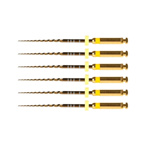 POLODENT POLOTAPER GOLD FINISHING FILES  RA 25mm F1 (6st)