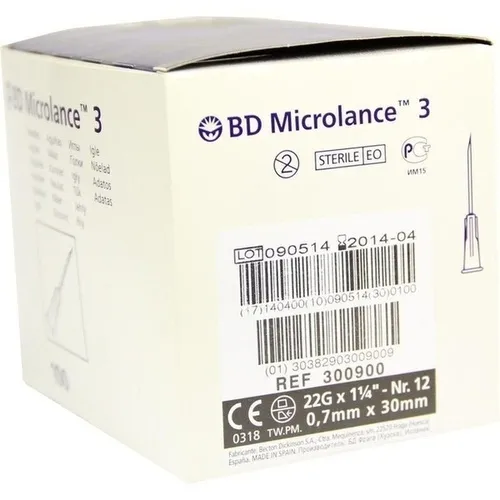 B&D MICROLANCE NAALDEN 0,70 x 30mm ( 22G x 1,25 ) (100st)