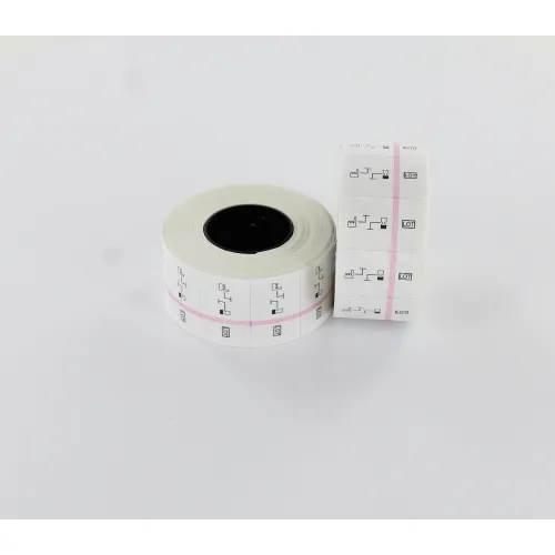 PRINTEX DOUBLE ADHESIVE LABELS MET STEAM INDICATOR 26x16R (500 LABELS PER ROL)
