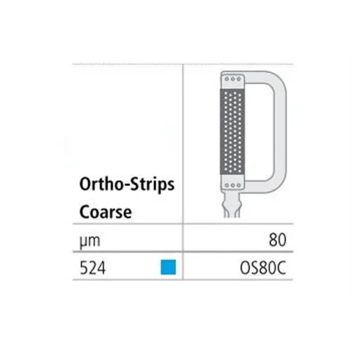 INTENSIV ORTHOSTRIPS COARSE 80µ BLAUW/DUBBELZIJDIG OS80C (3st)